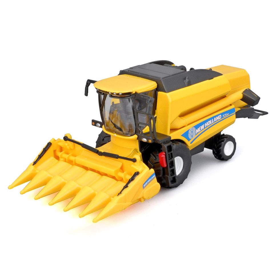 Автомодель комбайн Зернозбиральний "New Holland TC5.90" Bburago 18-31722 (1:24)