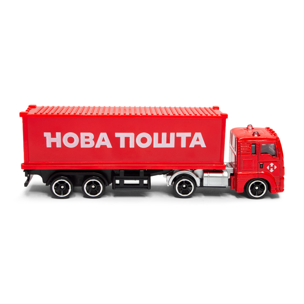 Автомодель колекційна Фура "Нова Пошта" TechnoDrive 250416CG масштаб 1:64 — фото 6