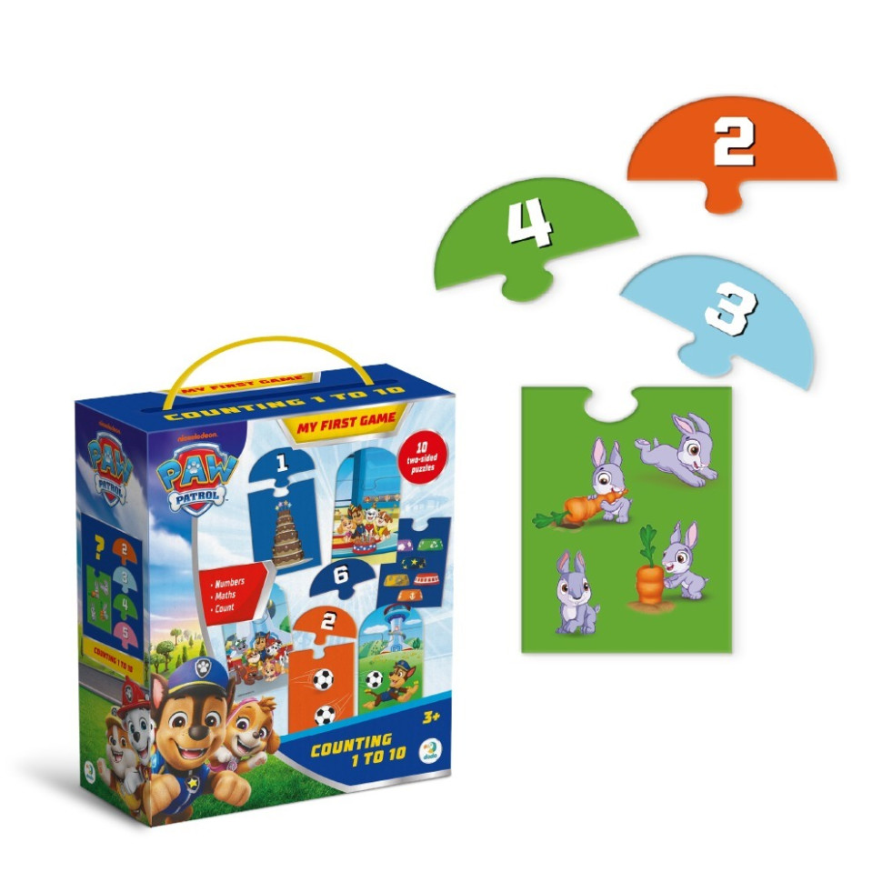 Пазл детский "Paw Patrol счет от 1 до 10" 200621, 20 элементов — фото 3