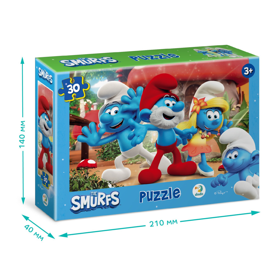 Дитячий пазл "The Smurfs: Привіт усім!" 200662, 30 елементів — фото 5