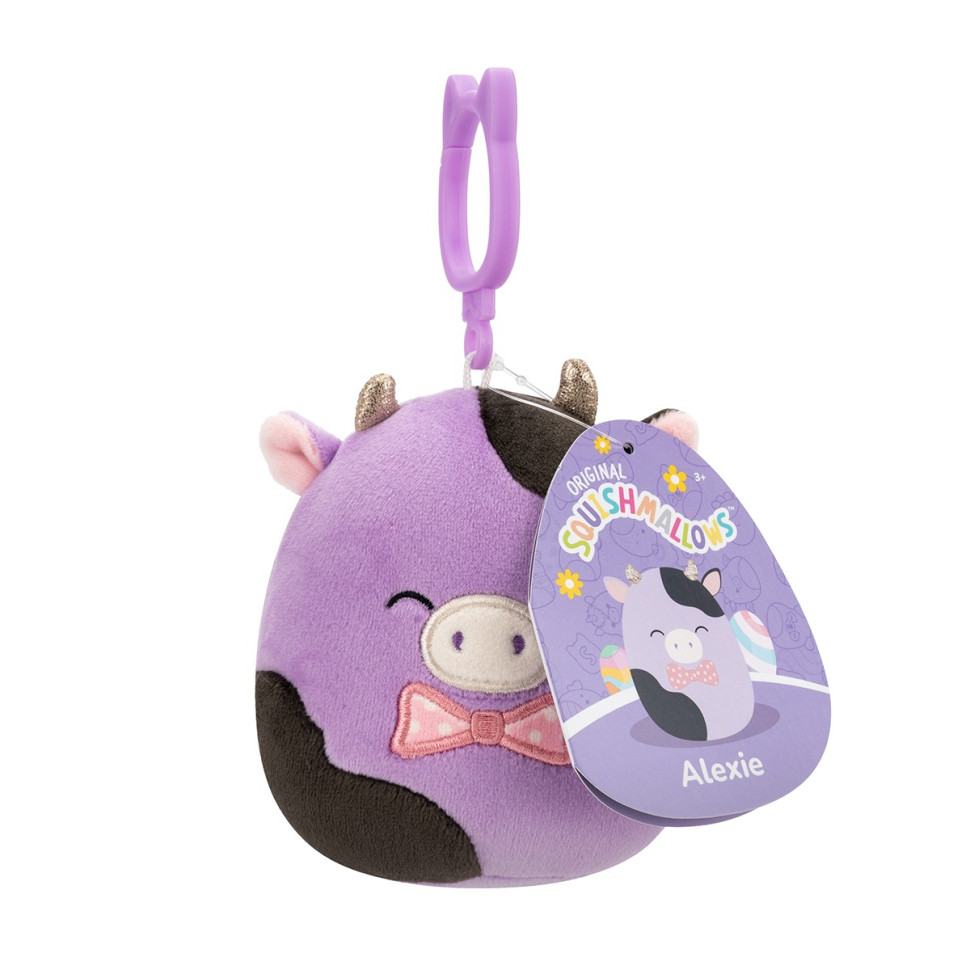 М'яка іграшка на кліпсі Корівка Олексі Squishmallows SQCP00463, 9 см — фото 2