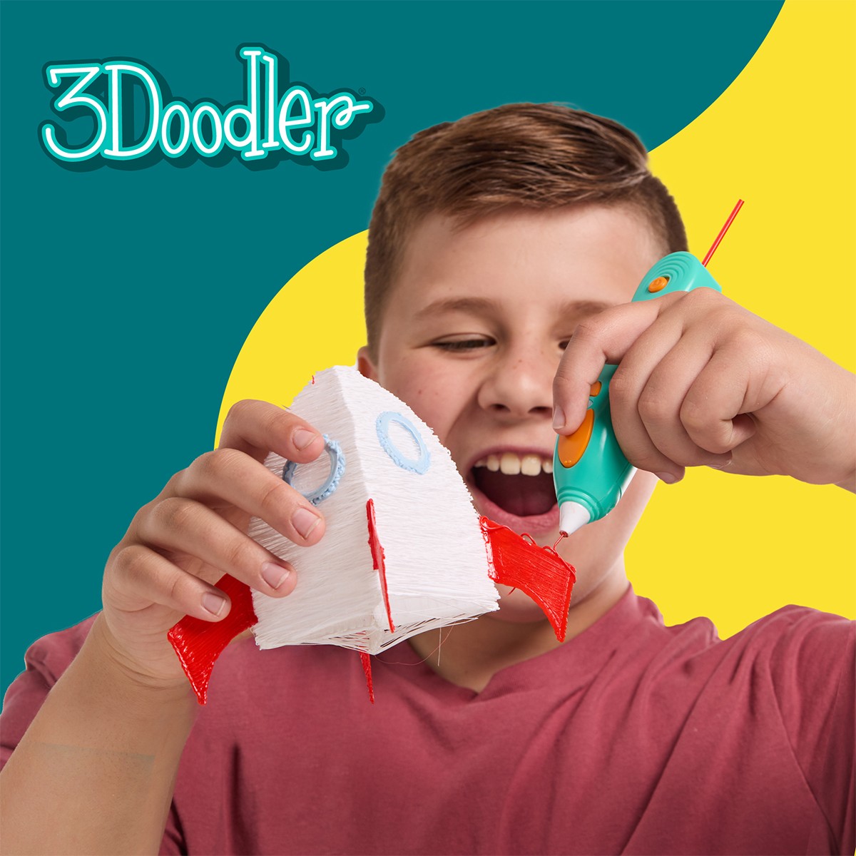 3D-ручка 3Doodler Start Plus для дитячої творчості - Мегакреатив (147 стрижнів, 9 шаблонів) — фото 5