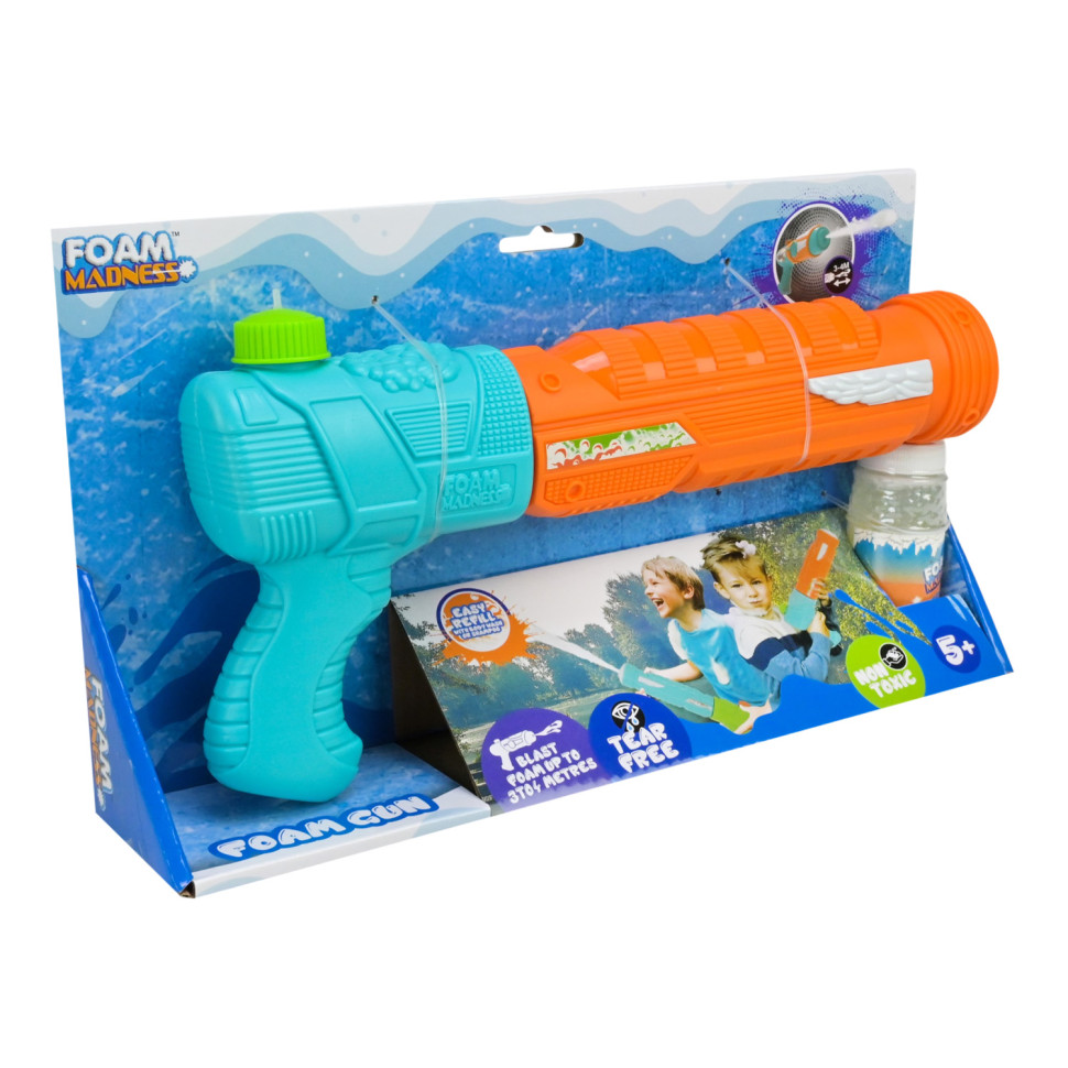 Водний пістолет Foam Gun F9106(Orange) стріляє піною, дальність 3-4 метри