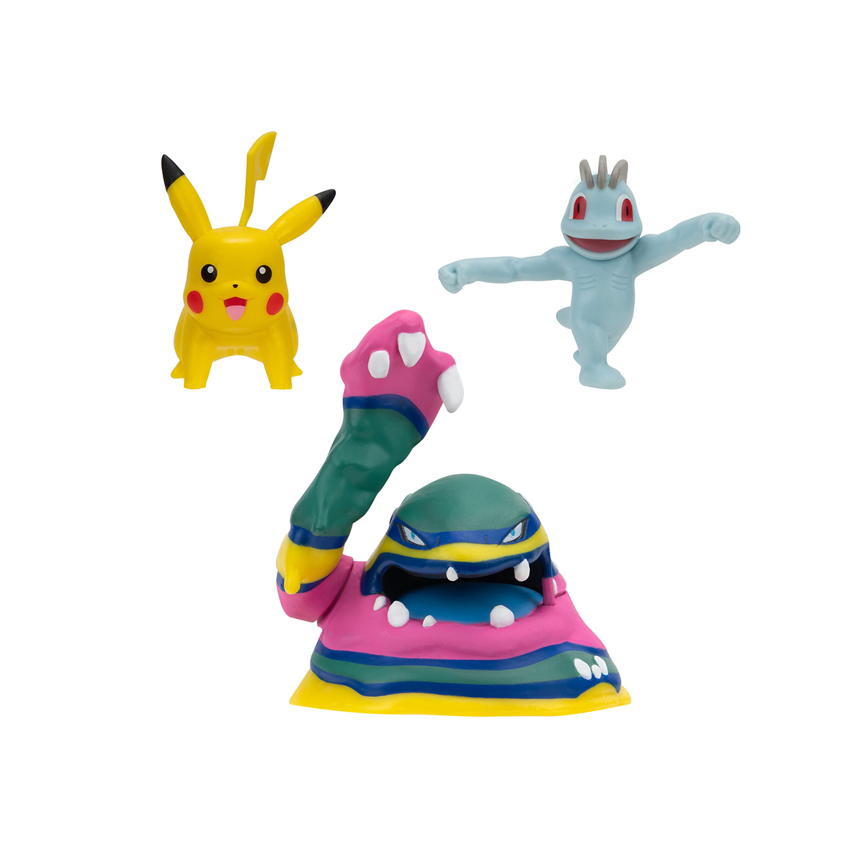 Набір ігрових фігурок Pokemon W19 - Мачоп, Пікачу, Алола Мак — фото 2