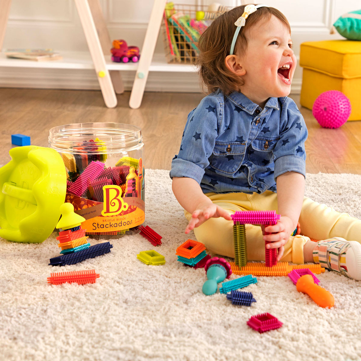 Конструктор-брістл - Мегаполіс (68 деталей, у банці) — фото 4