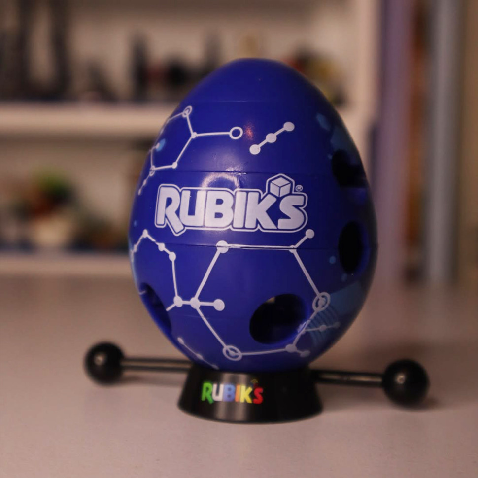 Розвиваюча Головоломка Смарт-яйце Rubik's 6071681(Blue) паличка, підставка — фото 4