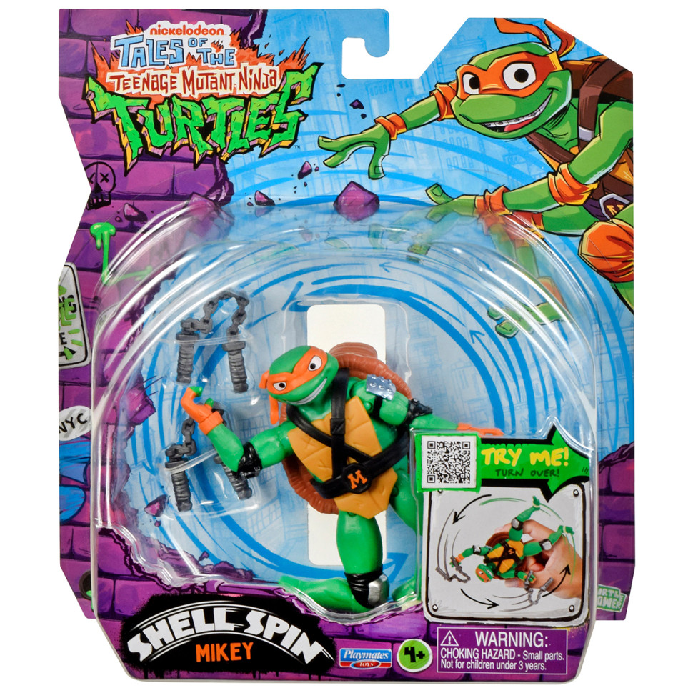 Игровая фигурка Майки TMNT 83831 серии "Черепашки-Ниндзя. Панцирный вихрь" — фото 5