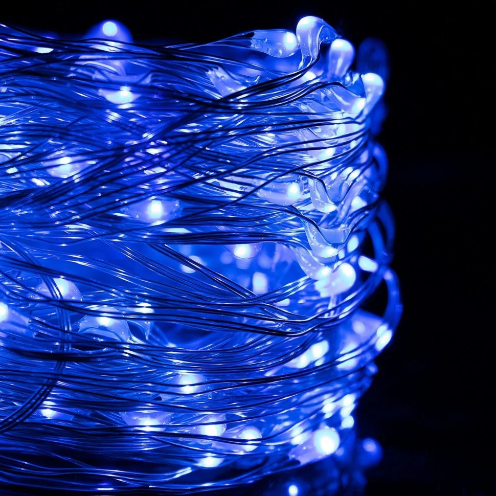 Гирлянда (конский хвост) Springos CL0095, 2 м 300 LED, Blue — фото 5