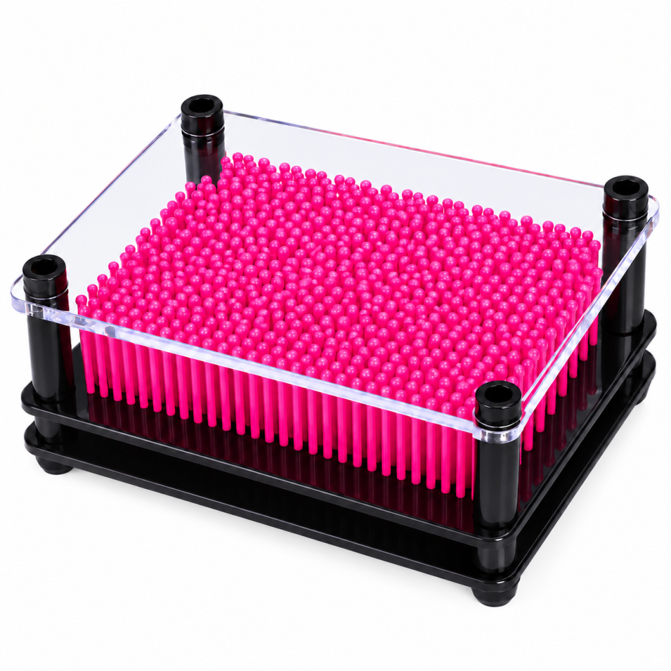 Об'ємна панель-антистрес з рухомими елементами "3D Пін Арт" MK 5967(Pink) рожевий