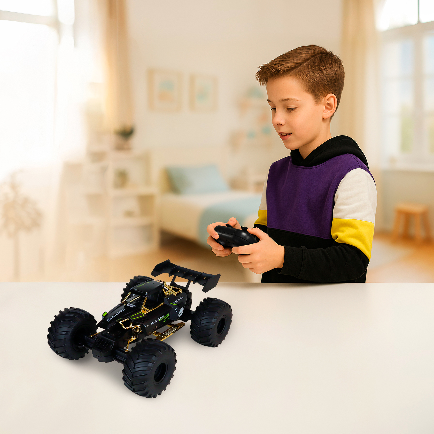 Автомобіль OFF-ROAD на р/к – HIGH Speed (чорний, метал. корпус, 1:14, 2.4 ГГц, акум. 3,7 V) — фото 2