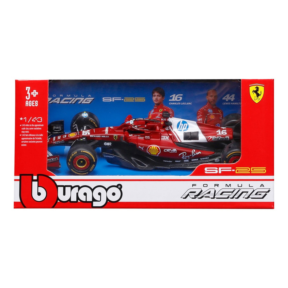 Колекційна автомодель "Ferrari Racing - SF-25 (2025)" 18-36853, 1:43 масштаб — фото 4