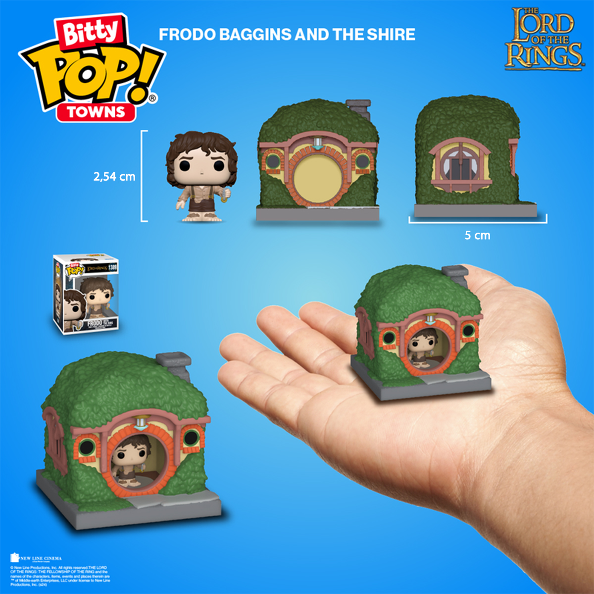 Набор фигурок Bitty POP! Town серии "Властелин колец" - Фродо Бэггинс и Хижина — фото 3
