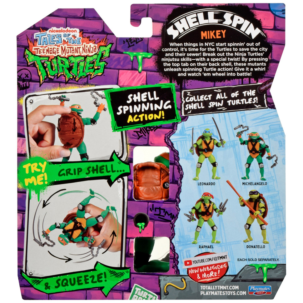 Игровая фигурка Майки TMNT 83831 серии "Черепашки-Ниндзя. Панцирный вихрь" — фото 7