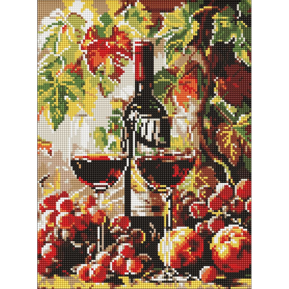 Алмазна мозаїка "Осіннє вино" ©art_selena_ua AMO8114, 30х40 см