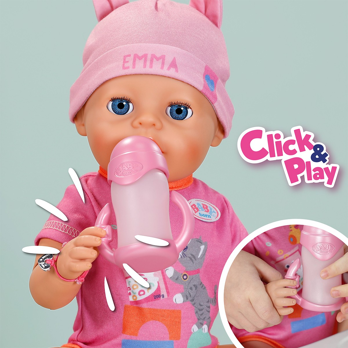 Лялька BABY born серії "Click and Play" – Емма (43 см, з аксес.) — фото 5
