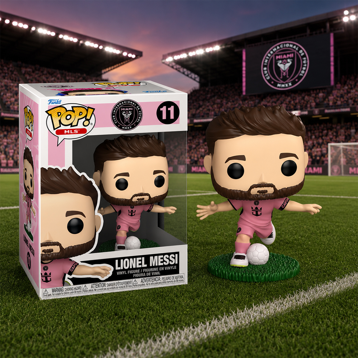 Ігрова фігурка Funko POP! серії "Футбол: Інтер Маямі" - Ліонель Мессі (Рожева Форма) — фото 3