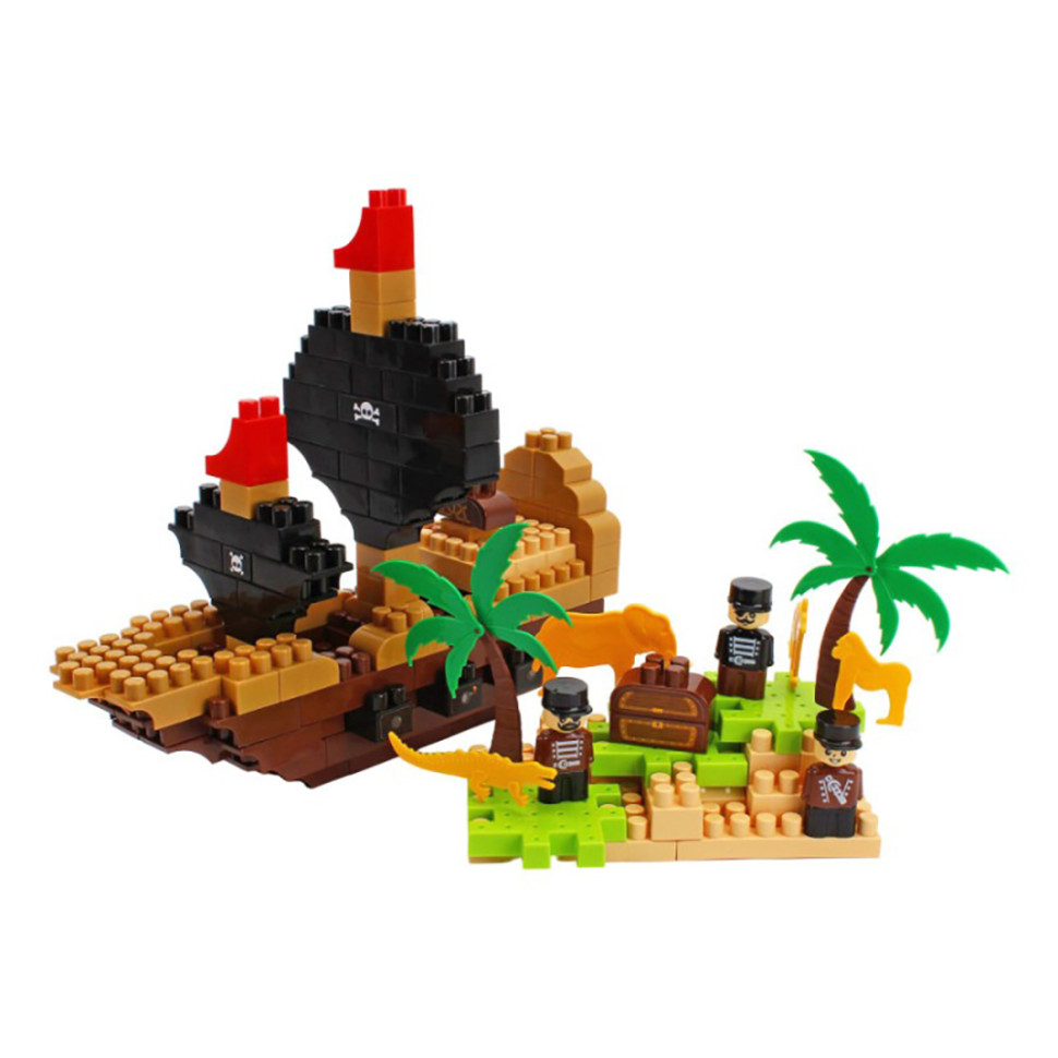 Детский развивающий конструктор "Pirate island" 2642TXK 170 деталей — фото 9