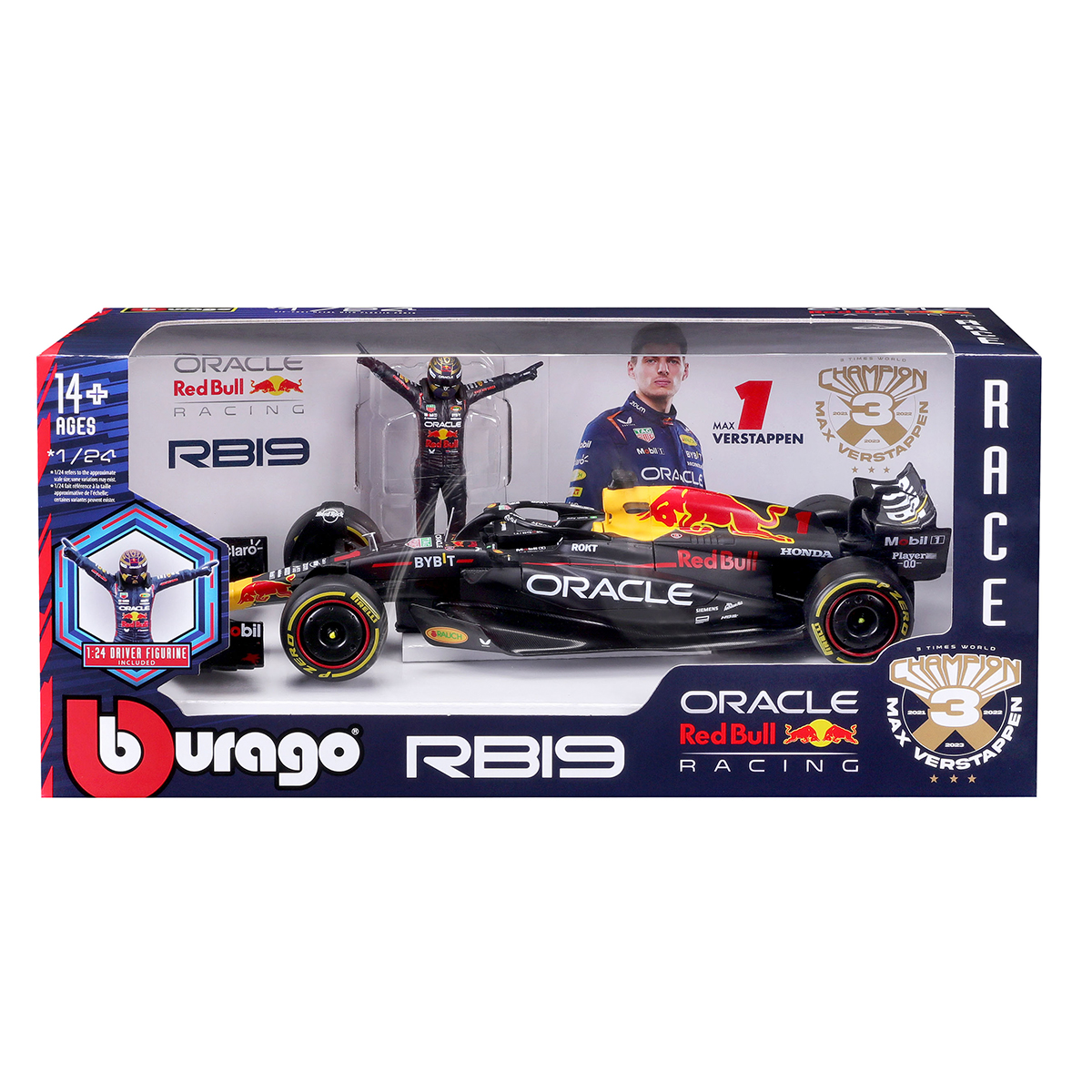 Автомодель з фігуркою - RED BULL Racing RB19 (1:24) — фото 10