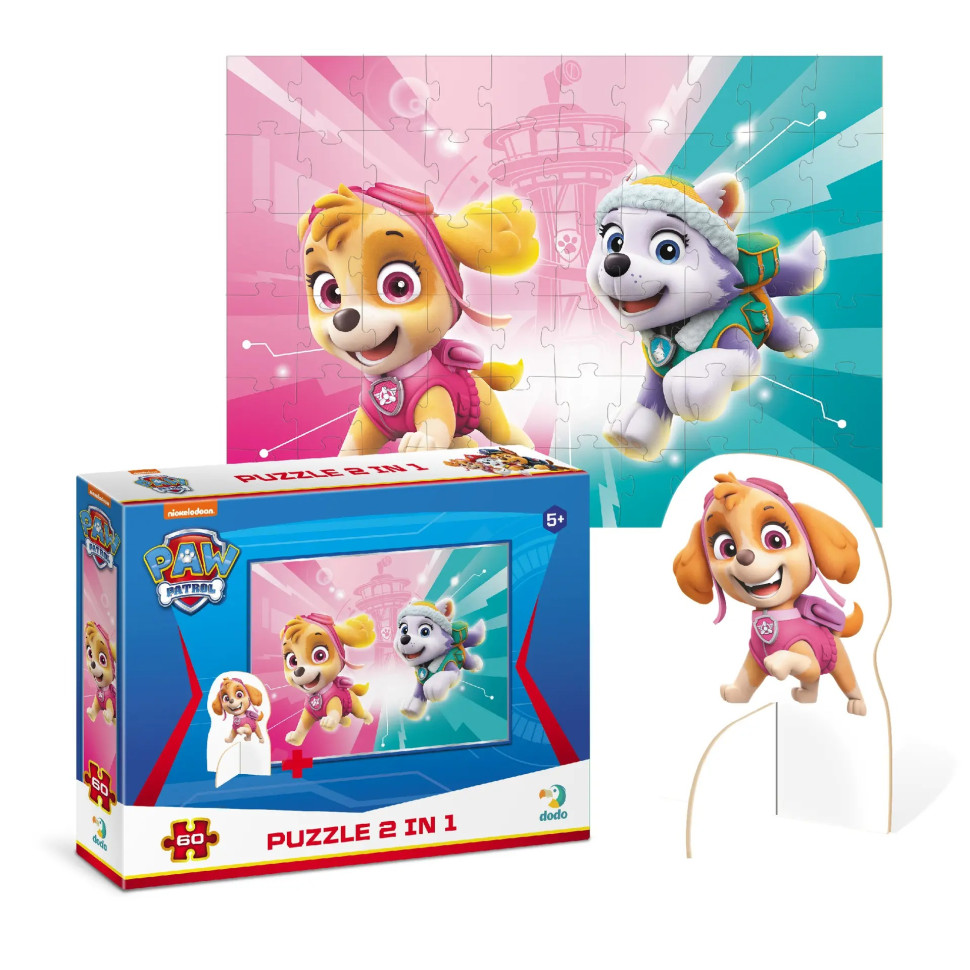 Дитячі Пазли Paw Patrol "Подружки" DoDo 200166 60 елементів, з фігуркою — фото 2