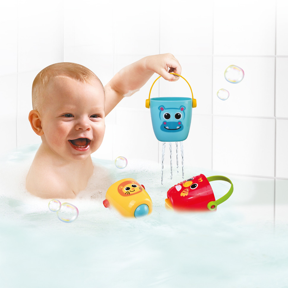 Игрушечные ведерки "Водо-играйчики" KIDDI SMART 4332-KS для игры в ванной — фото 4