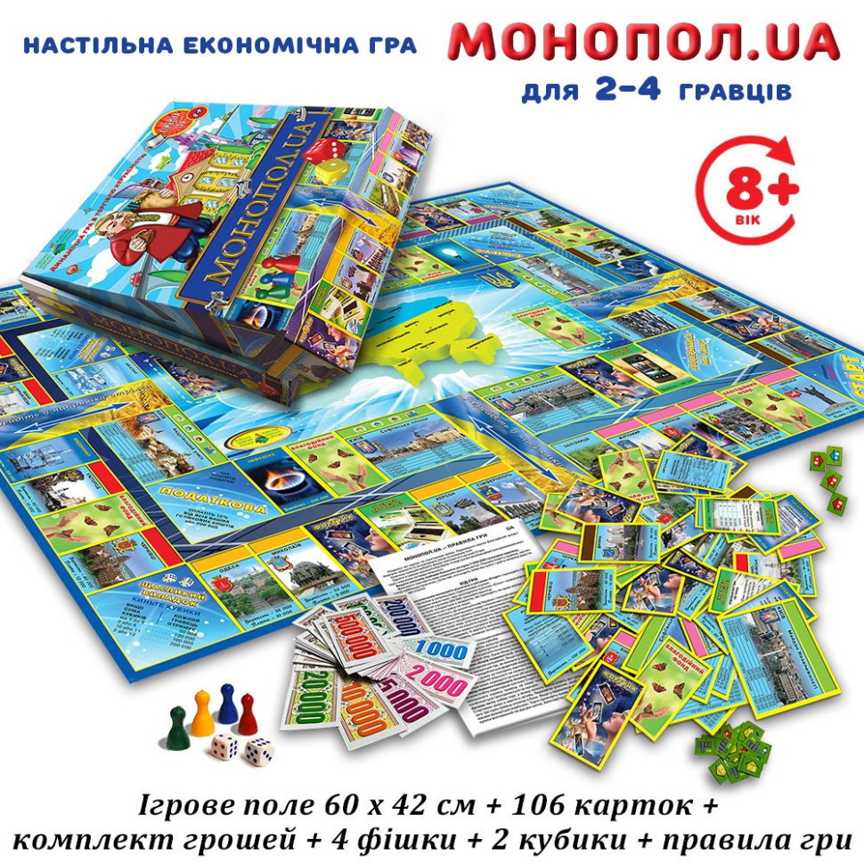 Настільна гра Монополія 82210 укр. мовою — фото 3