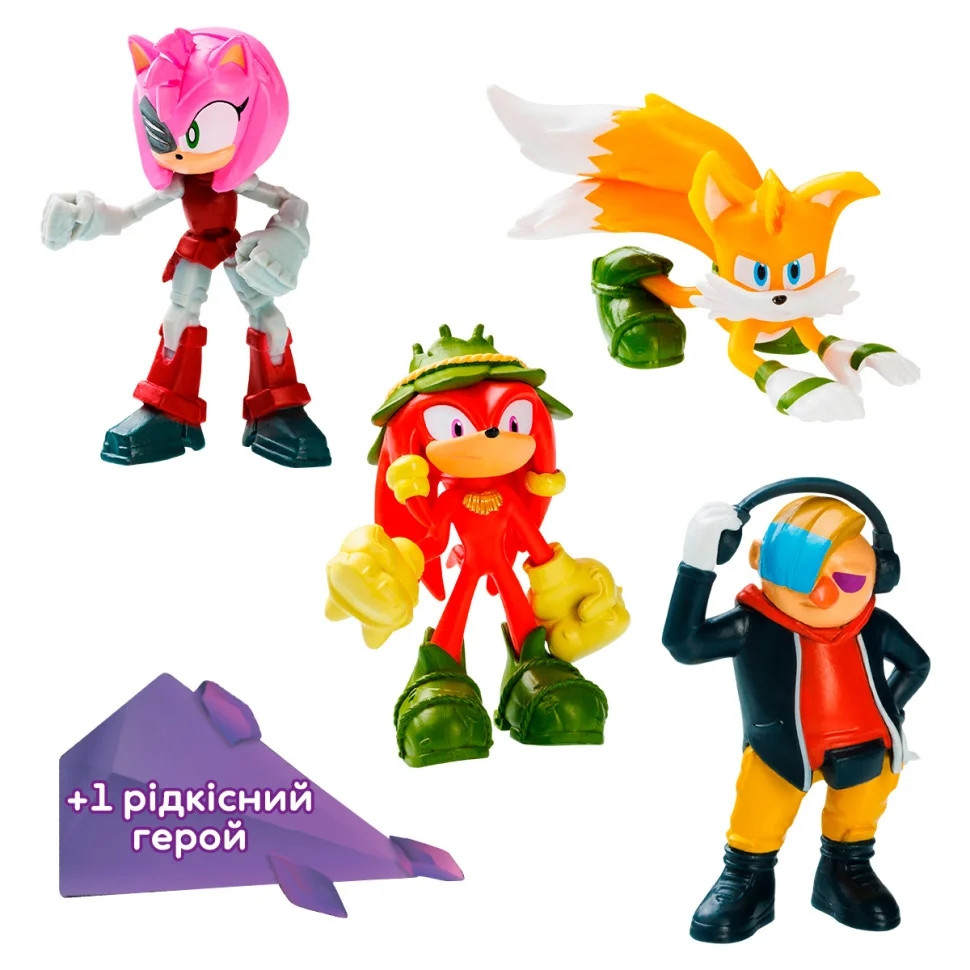 Набор игровых фигурок Приключения Наклза SONIC PRIME SON2040B 5 фигурок, 6,5 см — фото 2