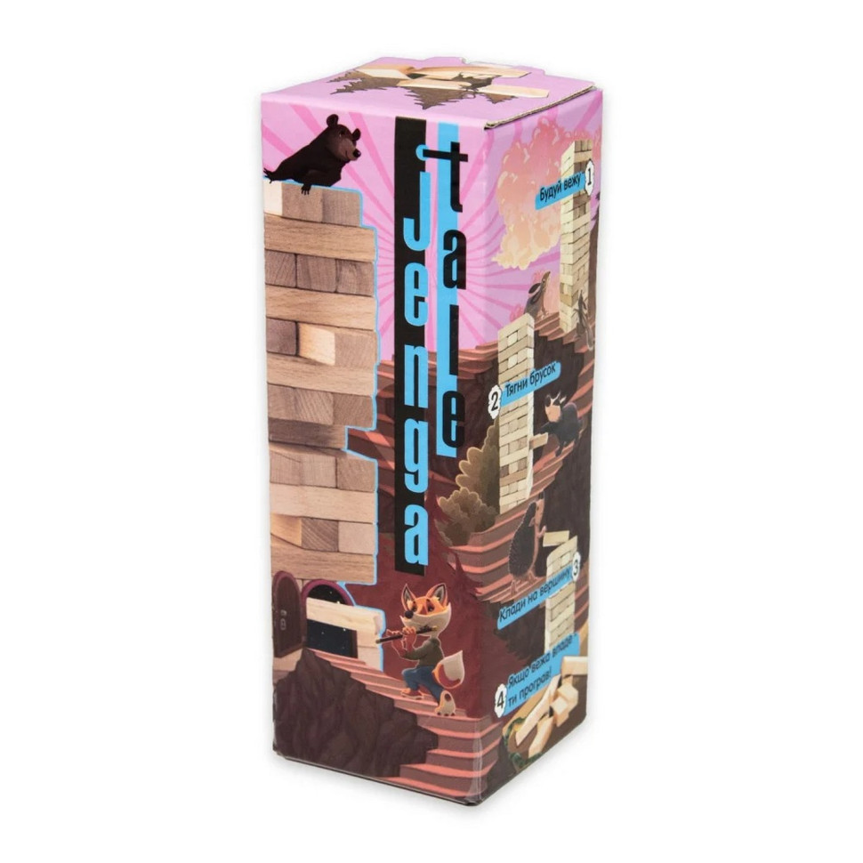 Настільна гра "Jenga Tale" 30966, 48 брусків, українською мовою — фото 3