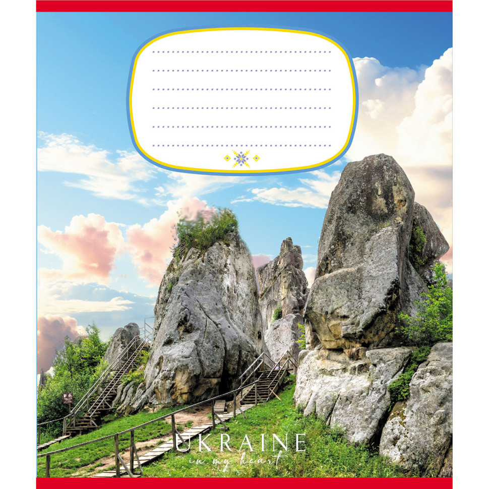 Зошит загальний "Україна" 096-959045L-4 в лінію, 96 аркушів