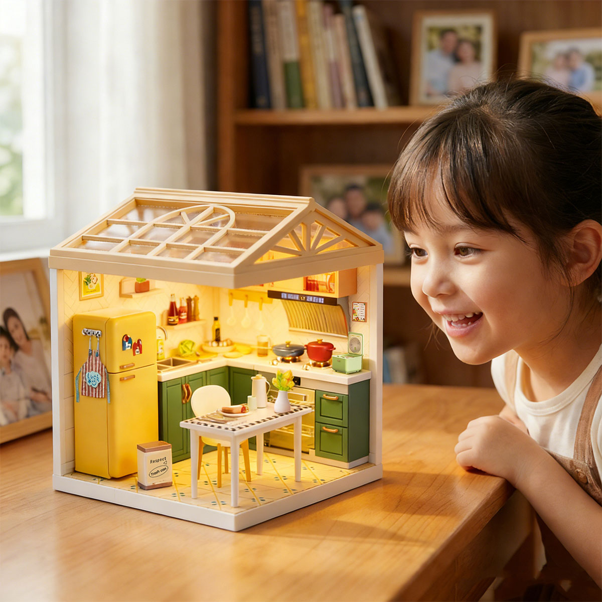 Конструктор-румбокс Mini House серії "Інтер'єр" – Кухня (світло) — фото 10