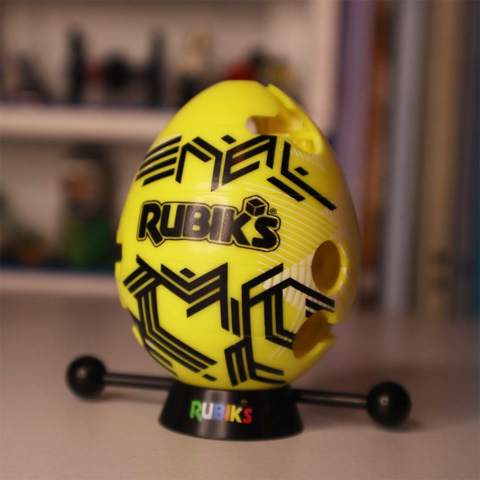 Развивающая Головоломка Смарт-яйцо Rubik's 6071681(Yellow) палочка, подставка — фото 4