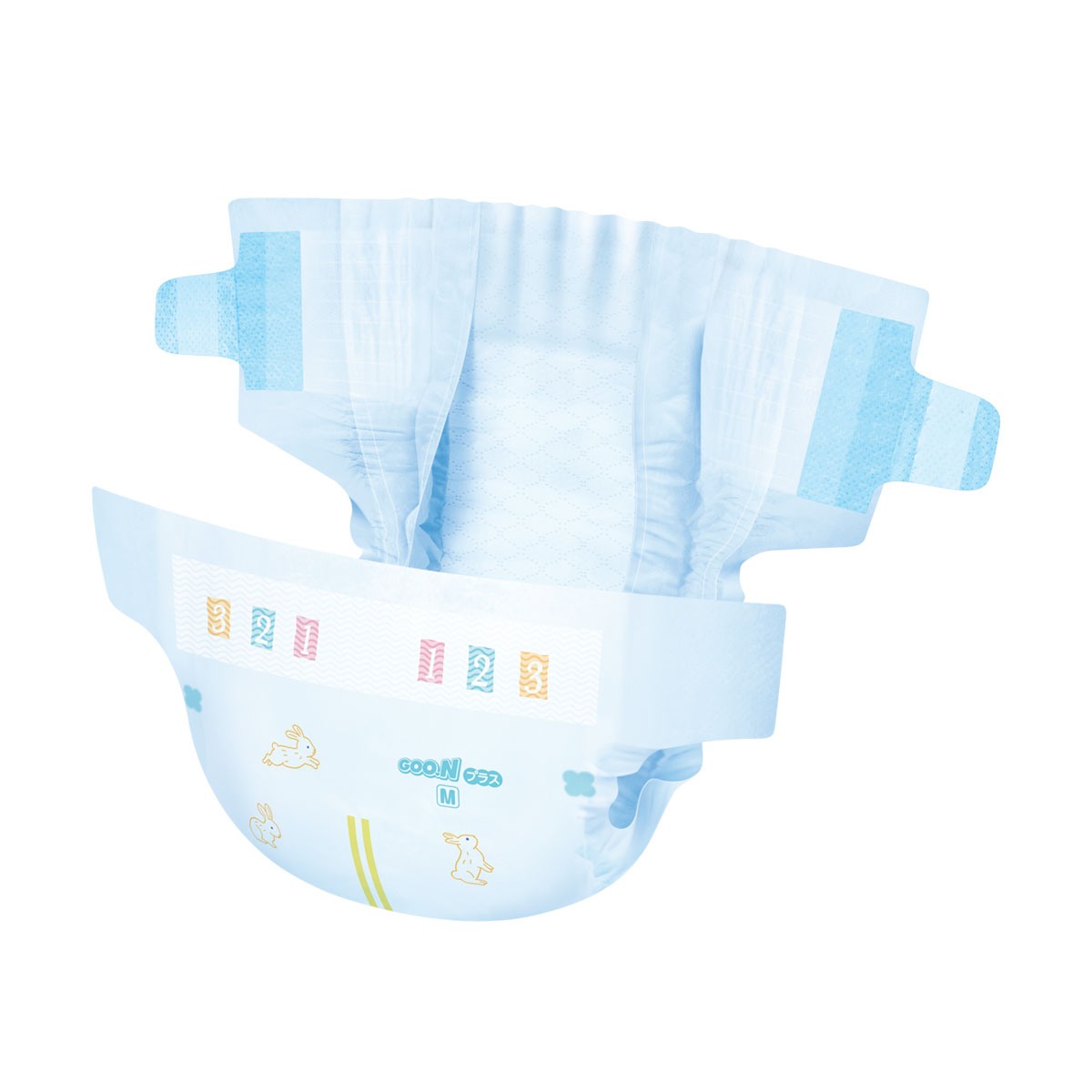 Підгузки Goo.N Plus для дітей 6-11 кг (розмір М, на липучках, унісекс, 52 шт) — фото 4