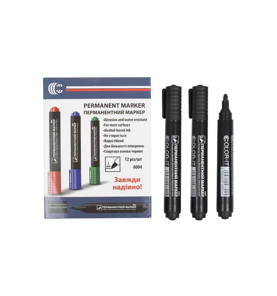 Маркер чорний COLOR-IT 8004(Black) Diamont "C"