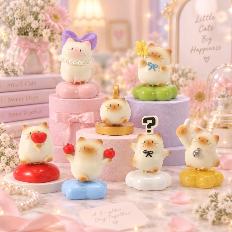 Механическая игрушка-сюрприз "Котики счастья" Pop Top W1244-25 серии "Cat Cat PAI" — фото 2