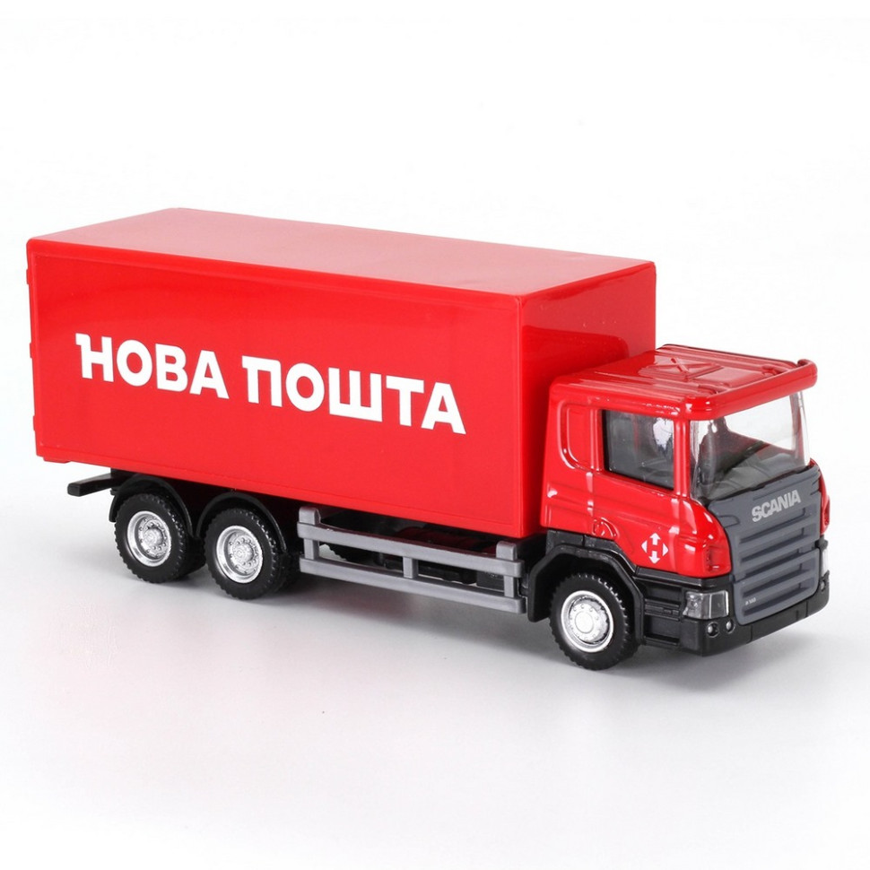 Автомодель дитяча Scania "Нова Пошта" TechnoDrive 250414U, масштаб 1:64 — фото 4