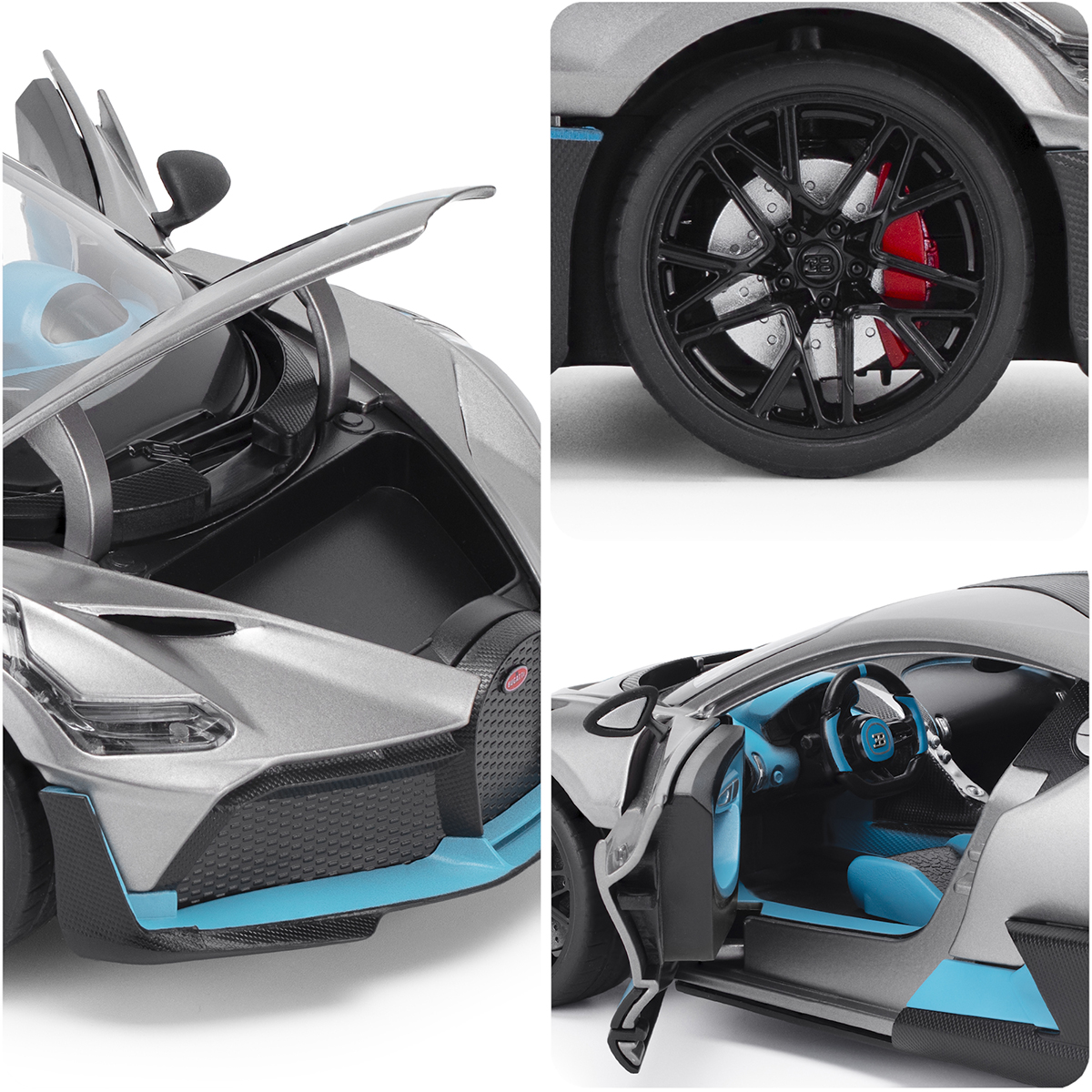 Автомодель - Bugatti DIVO (сірий, 1:18) — фото 16