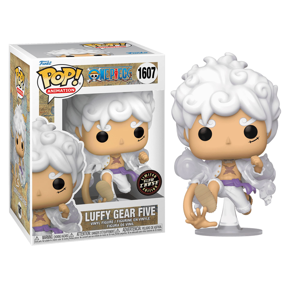 Ігрова фігурка Funko POP! cерії "Великий куш" - Луффі в Білому (w/CH) — фото 3