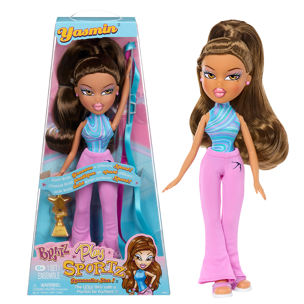 Ігровий набір Bratz серії "Play Sportz" – Гімнастка Ясмін (з акс.)