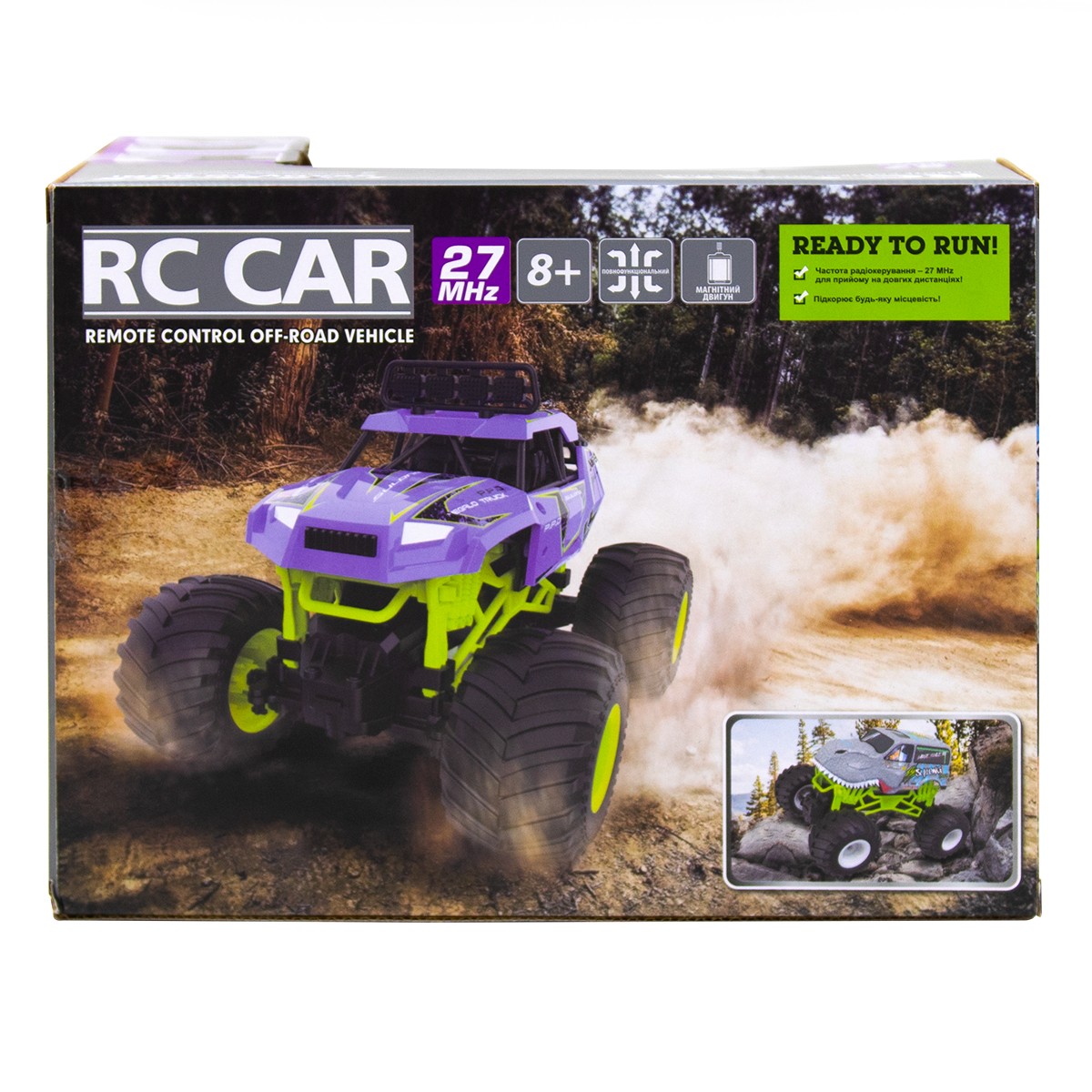Автомобіль Bigfoot OFF-ROAD з р/к – Violet (1:16, 27 МГц (MHz)) — фото 5