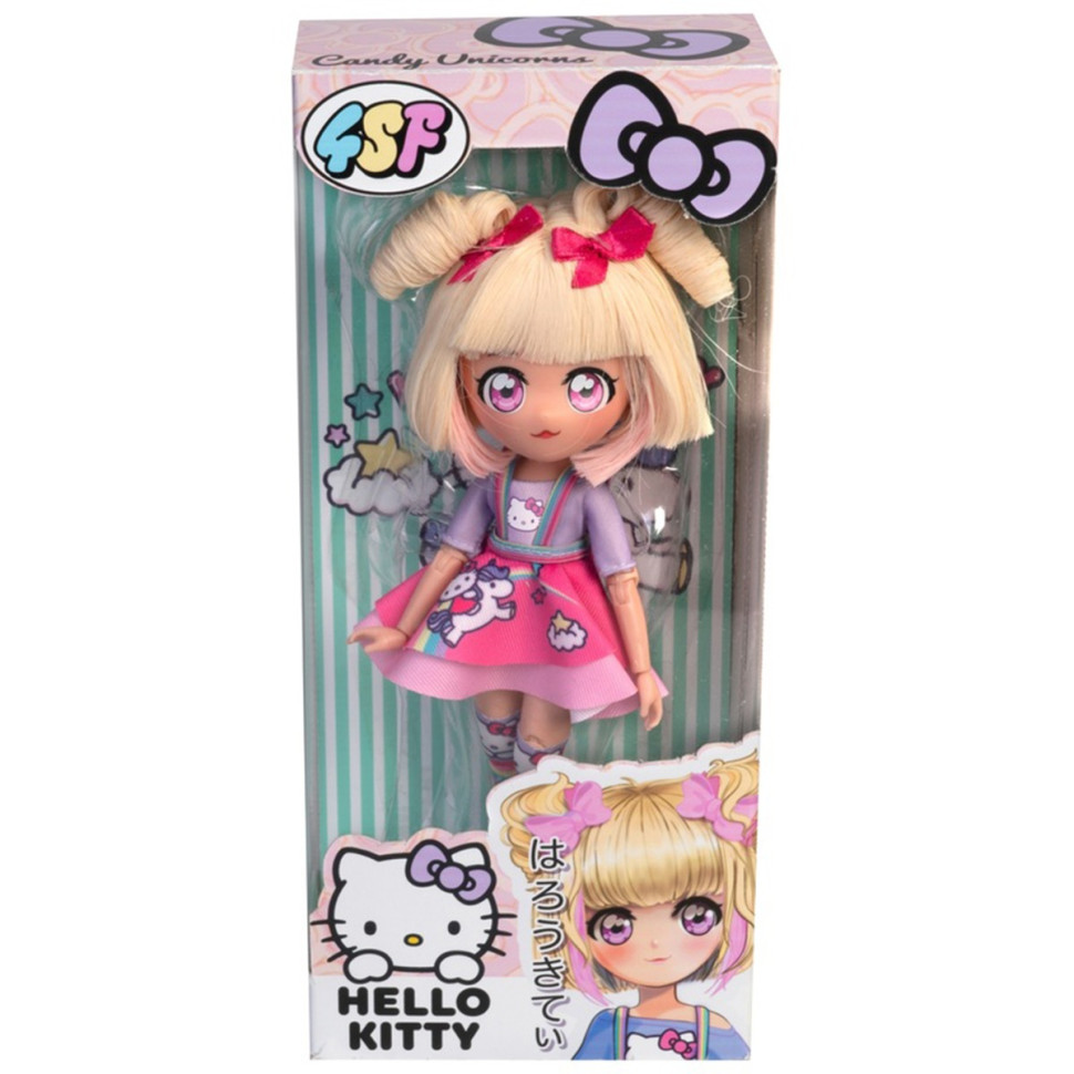 Детская кукла "Конфетка Единорог" 4SF Manga Dolls HKTF0400 серии "Hello Kitty" — фото 3