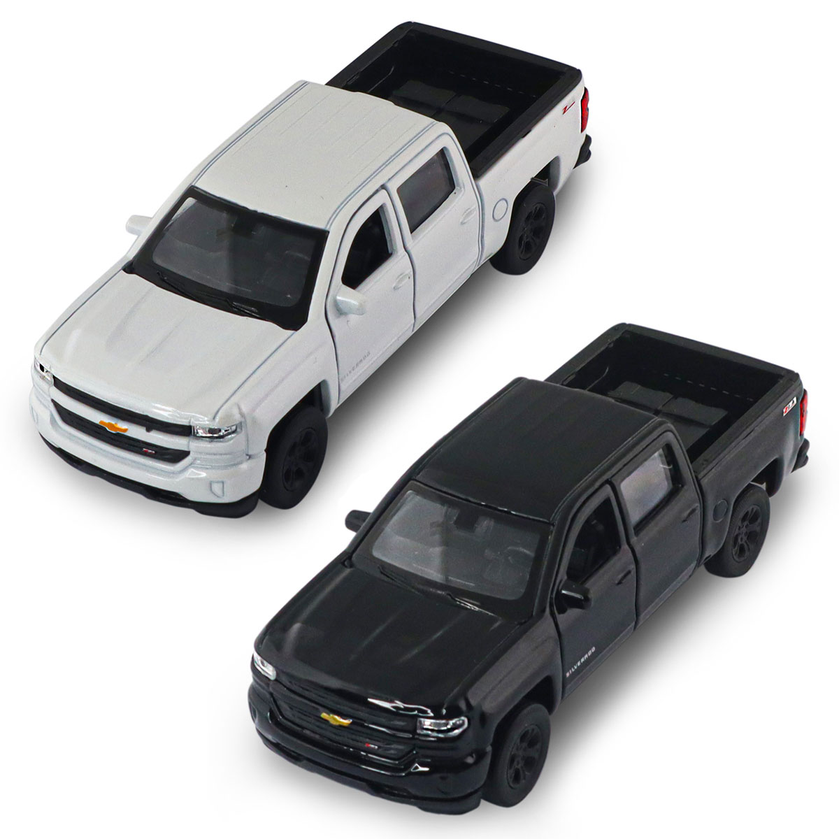 Автомодель - Chevrolet Silverado 2017 (перламутрово-білий, чорний)
