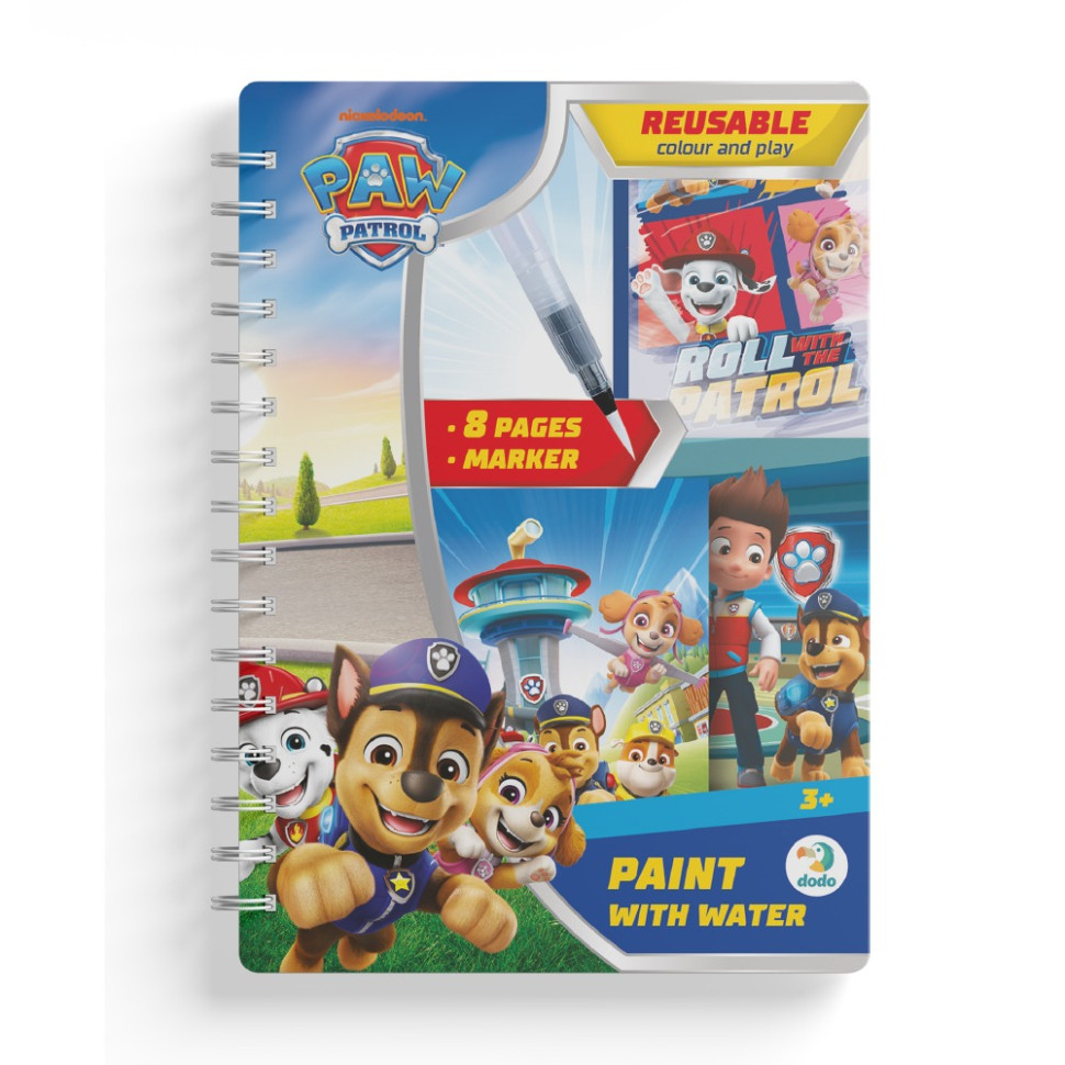 Дитячі водні розмальовки "Paw Patrol" 200656 маркер 8 сторінок — фото 3