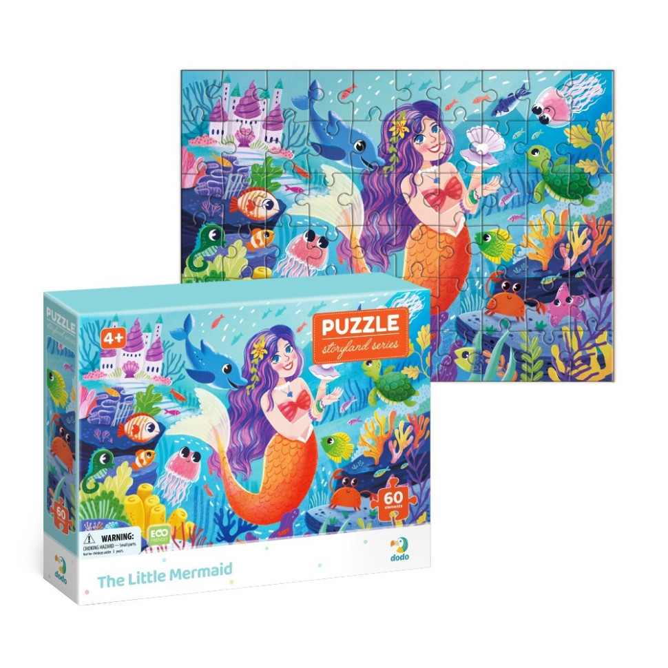 Пазл детский "Русалочка" DoDo Toys 300712, 60 элементов — фото 3