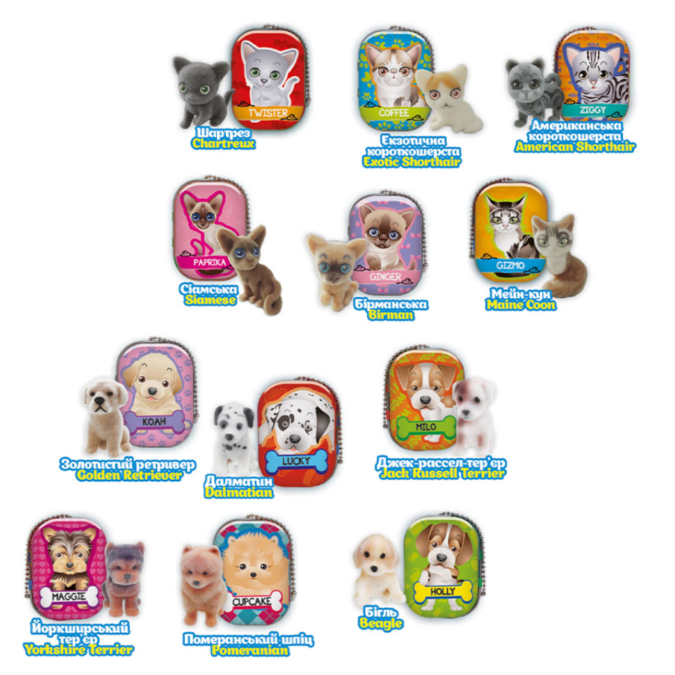 Фигурка-сюрприз "Мяу-гав команда" PC062, 1х1х2 см, серия "Puppy Club" — фото 2