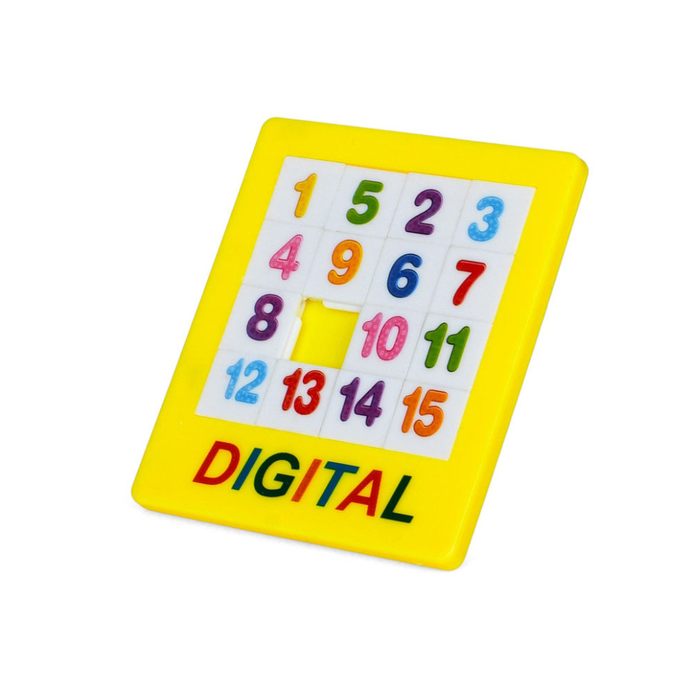 Логічна гра "П'ятнашки" 1376-B(Yellow) від 1 до 15 жовтий