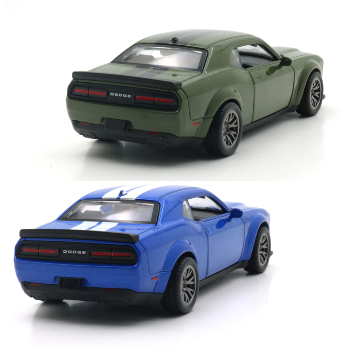 Автомодель - Dodge Challenger SRT Jailbreak 2022 (синій, зелений) — фото 3