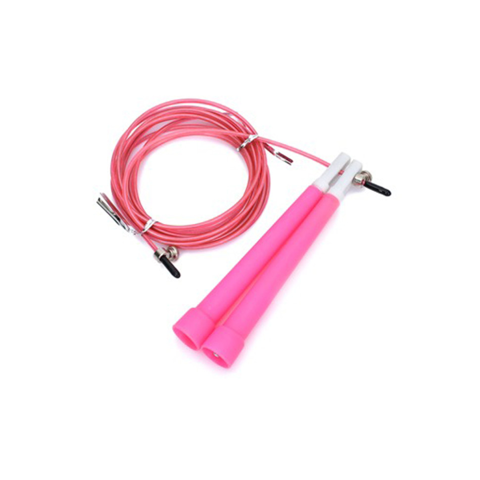 Скакалка швидкісна MS 3765(Pink) 290 см, ручка пластик, мотузка гума+метал