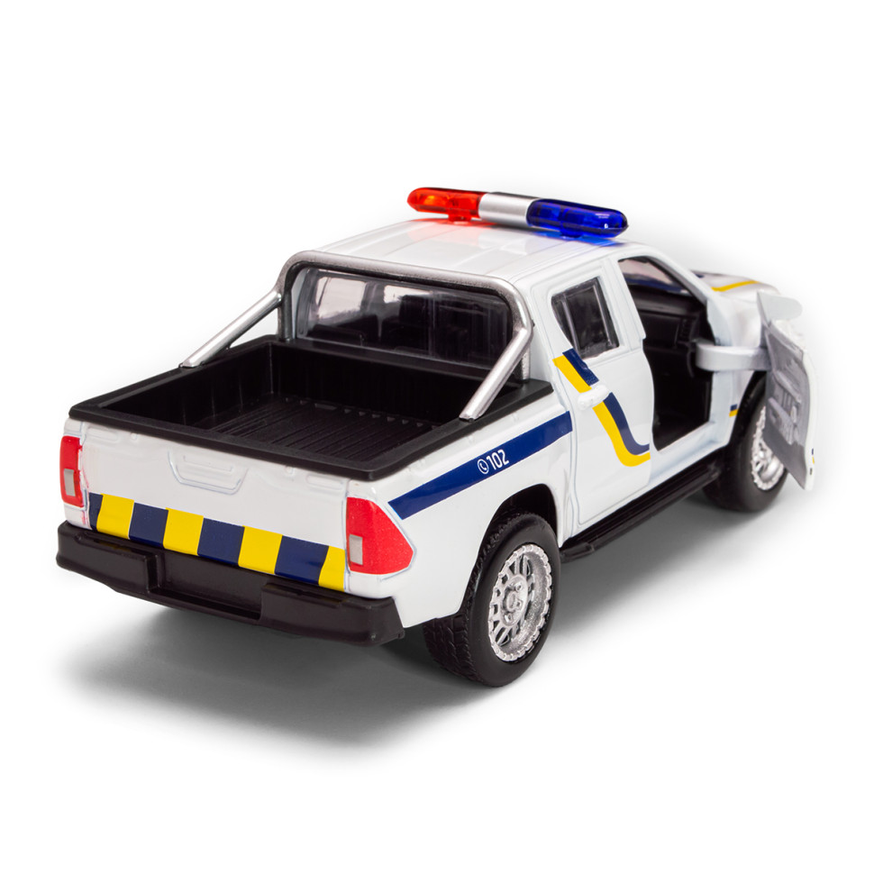 Дитяча автомодель Toyota Hilux Police TechnoDrive KM250426 масштаб 1:32 — фото 10