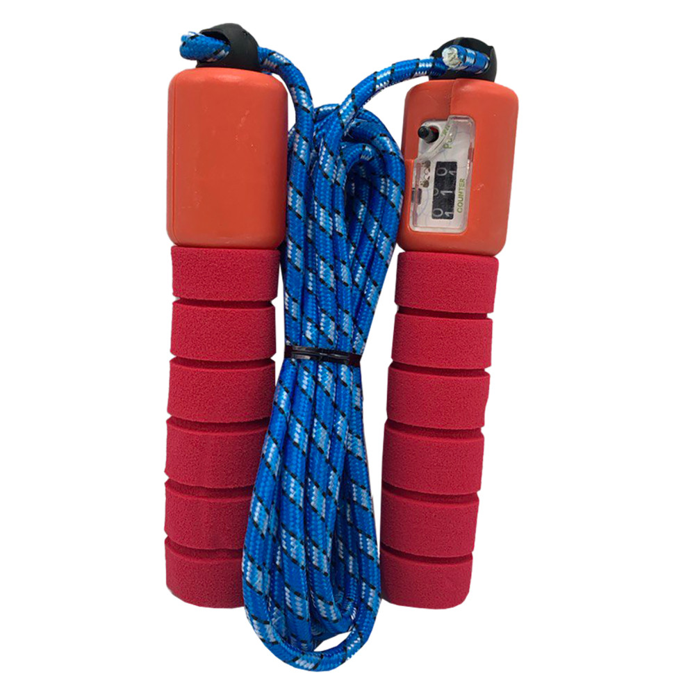 Швидкісна скакалка з лічильником MS 0345-1(Red) довжина 280 см