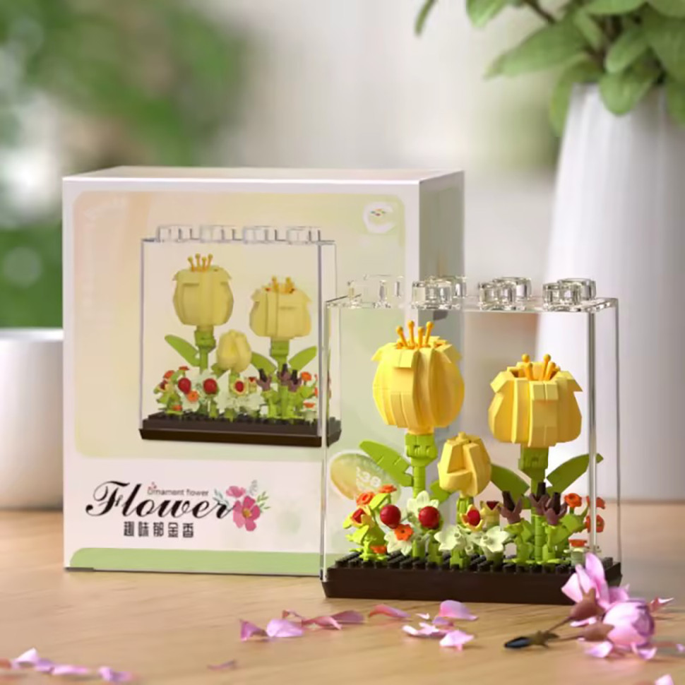 Дитячий Конструктор Ornament Flower 7375 у колбі, 338 деталей — фото 2