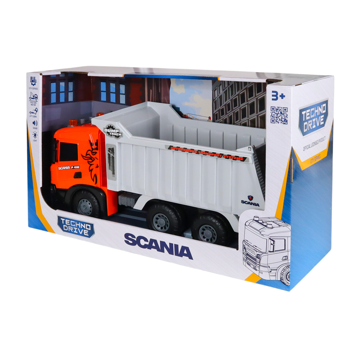 Автомодель серії "Super Big Truck" – Самоскид Scania (світло, звук) — фото 5